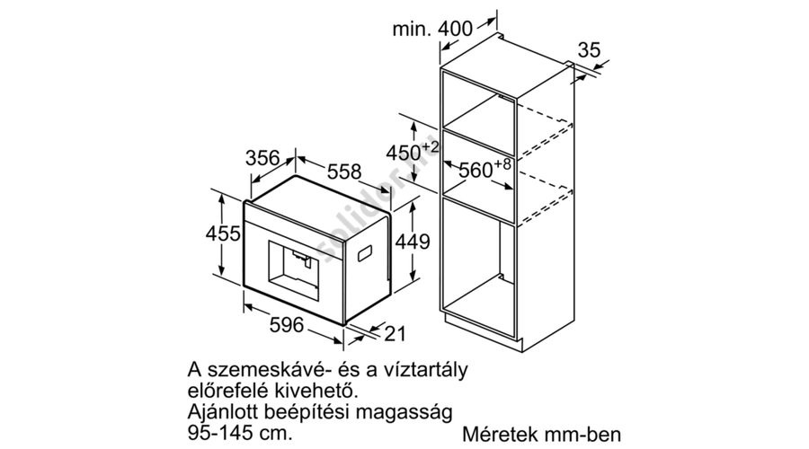 NEFF C15KS61N0 Beépíthető automata kávéfőző, 45cm magas, 1600W 4,1 TFT kijelző, IndividualCup NEFF C15KS61N0 Beépíthető automata kávéfőző, 45cm magas, 1600W 4,1 TFT kijelző, IndividualCup